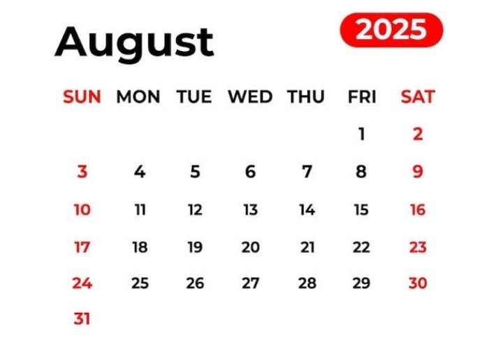 Cek Kalender Tanggal Merah Agustus 2025, Ada Hari Libur Nasional dan Cuti Bersama?