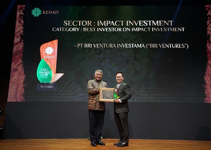 BRI Ventures Raih Penghargaan Best Investor on Impact Investment di ESG Award by KEHATI 2025