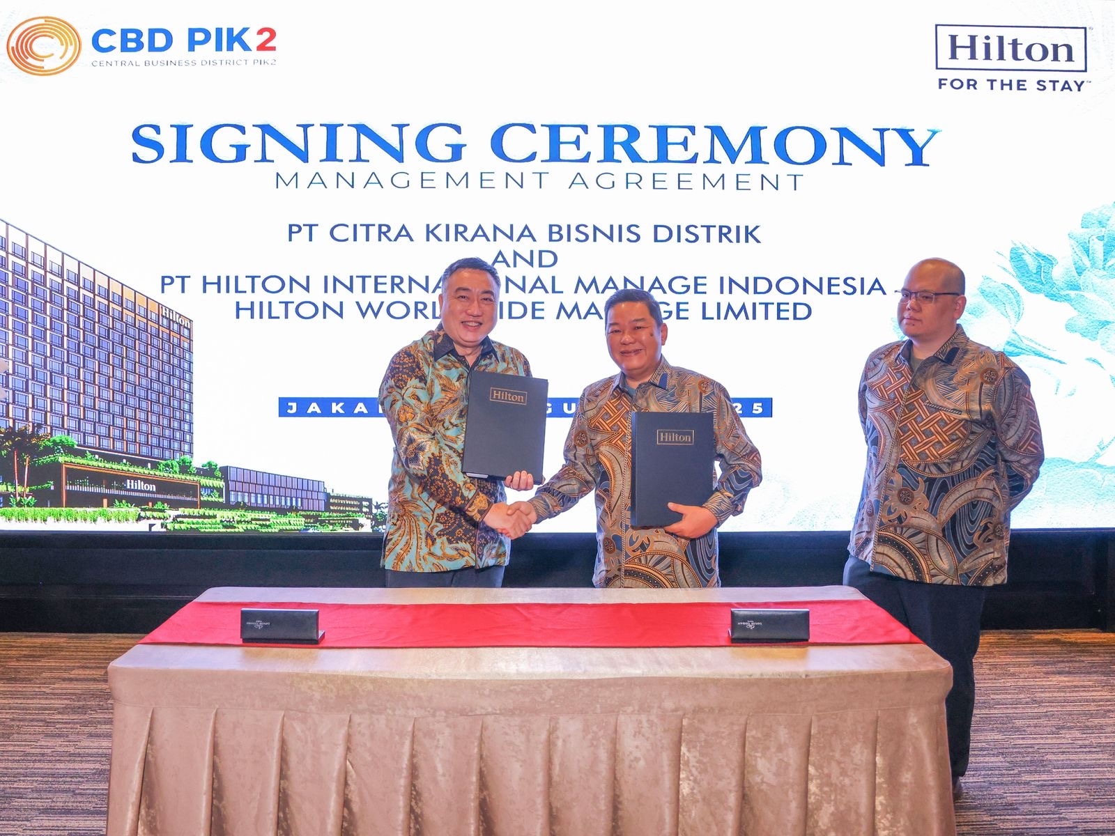 Hilton Hadir di Jantung PIK2, CBDK Teken Kerja Sama Strategis untuk Hotel Bintang Lima