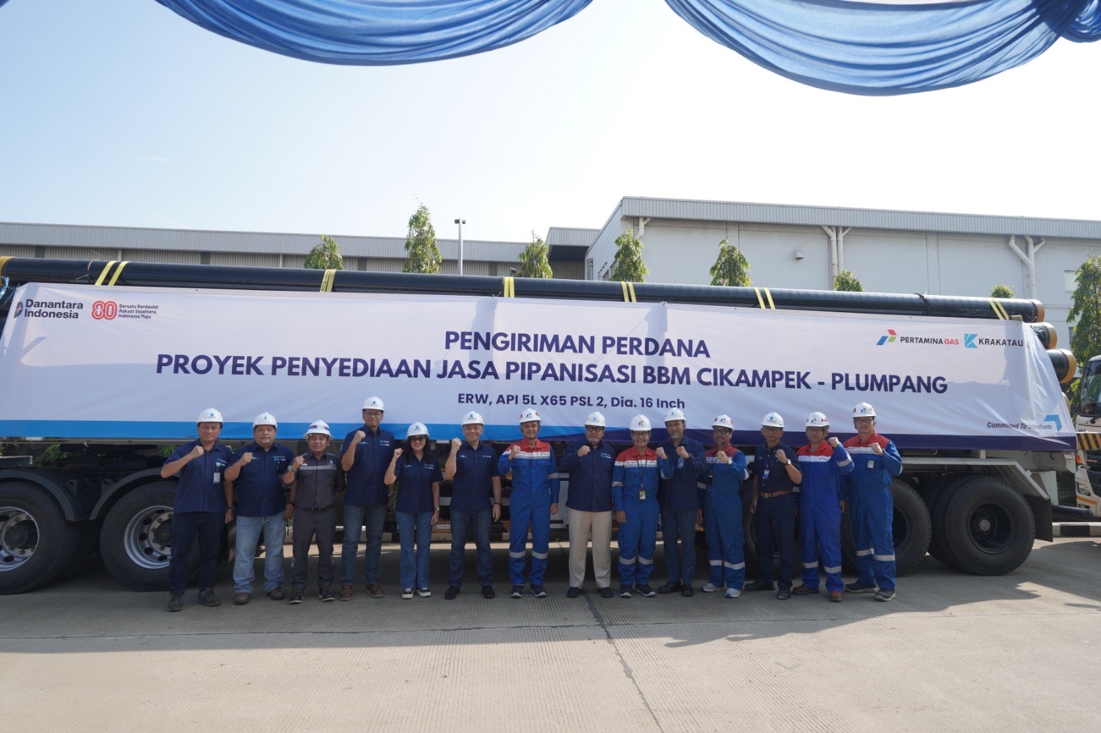 Pertagas dan Krakatau Steel Sinergi Bangun Pipa BBM Cikampek–Plumpang