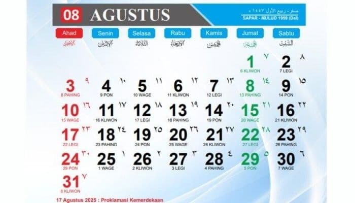 Peringatan Penting 7 Agustus: Ada Nasional Hingga Internasional, Apa Saja?