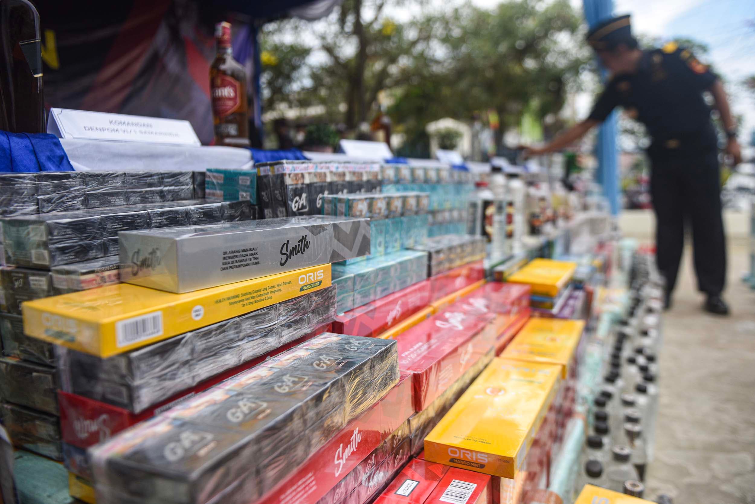 Rokok Ilegal Dominasi Penindakan Bea Cukai, Nilainya Rp 8,8 Triliun