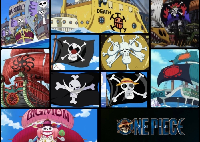 Macam-Macam Bendera Bajak Laut di One Piece yang Ikonik