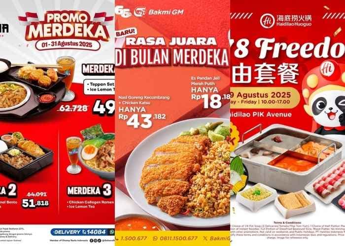 10 Promo Makanan dan Minuman HUT RI 2025, Berlaku hingga 17 Agustus Banyak Diskon Spesial!