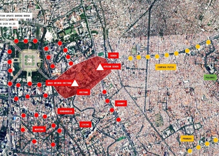 Daftar Zona Merah Demo di Jabodetabek Terbaru, Catat Lokasinya Sekarang!