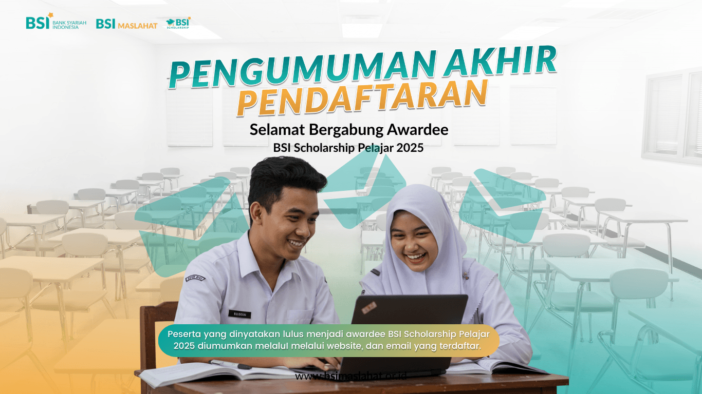 1.629 Siswa Lolos Jadi Penerima BSI Scholarship Pelajar 2025