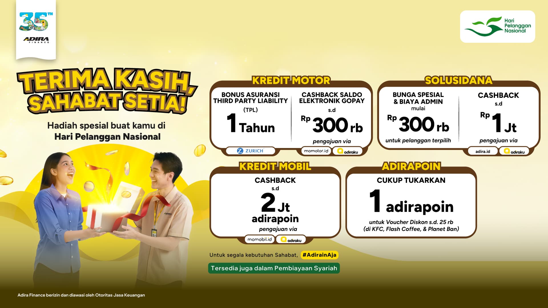 Rayakan HARPELNAS 2025, Ini Promo dan Program Spesial Adira Finance untuk Pelanggan