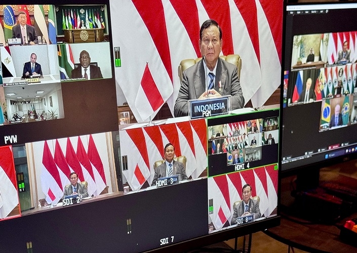 Presiden Prabowo Tegaskan Komitmen Indonesia Perkuat Kerja Sama dengan BRICS