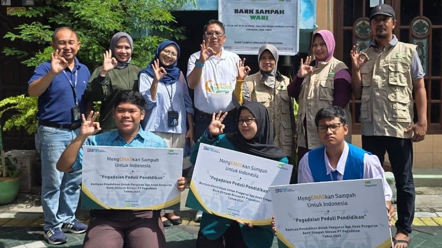 Pegadaian Peduli Pendidikan Rakyat, Berikan Beasiswa Bagi Pengelola Bank Sampah di Seluruh Indonesia