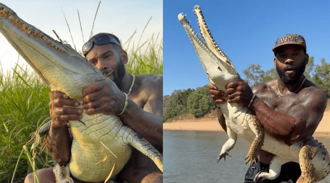 Influencer AS Berulah di Australia: Buat Konten Bergulat dengan Buaya