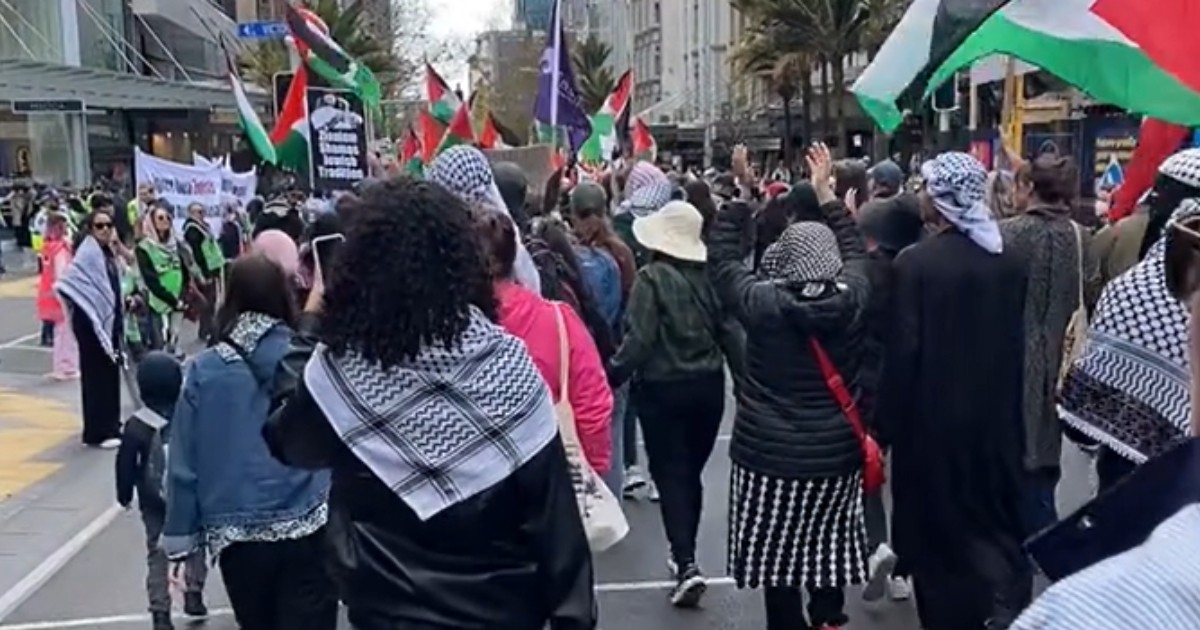 Pawai Pro-Palestina Terbesar di Auckland, Desak Sanksi Israel atas Perang Gaza