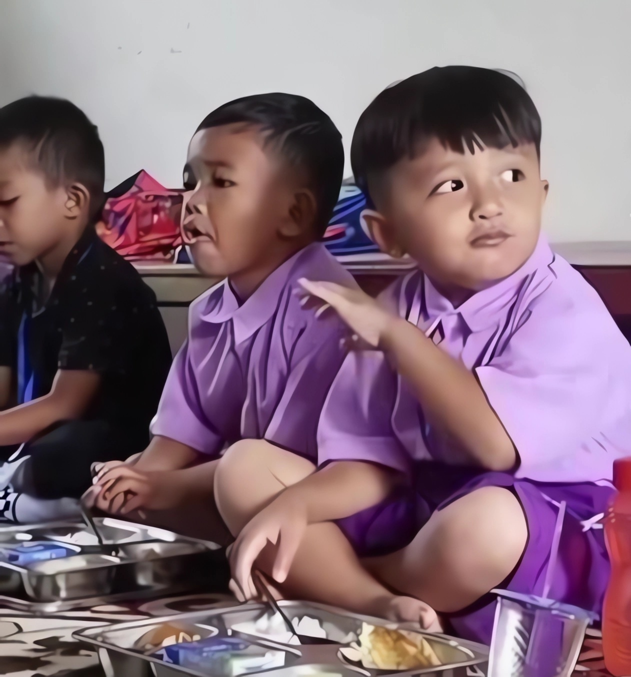 Anak TK Antusias Nikmati Program Makan Bergizi Gratis