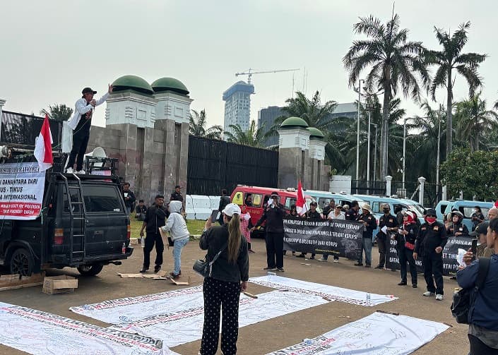Massa Aksi Desak RUU Perampasan Aset Disahkan dalam Waktu Satu Bulan