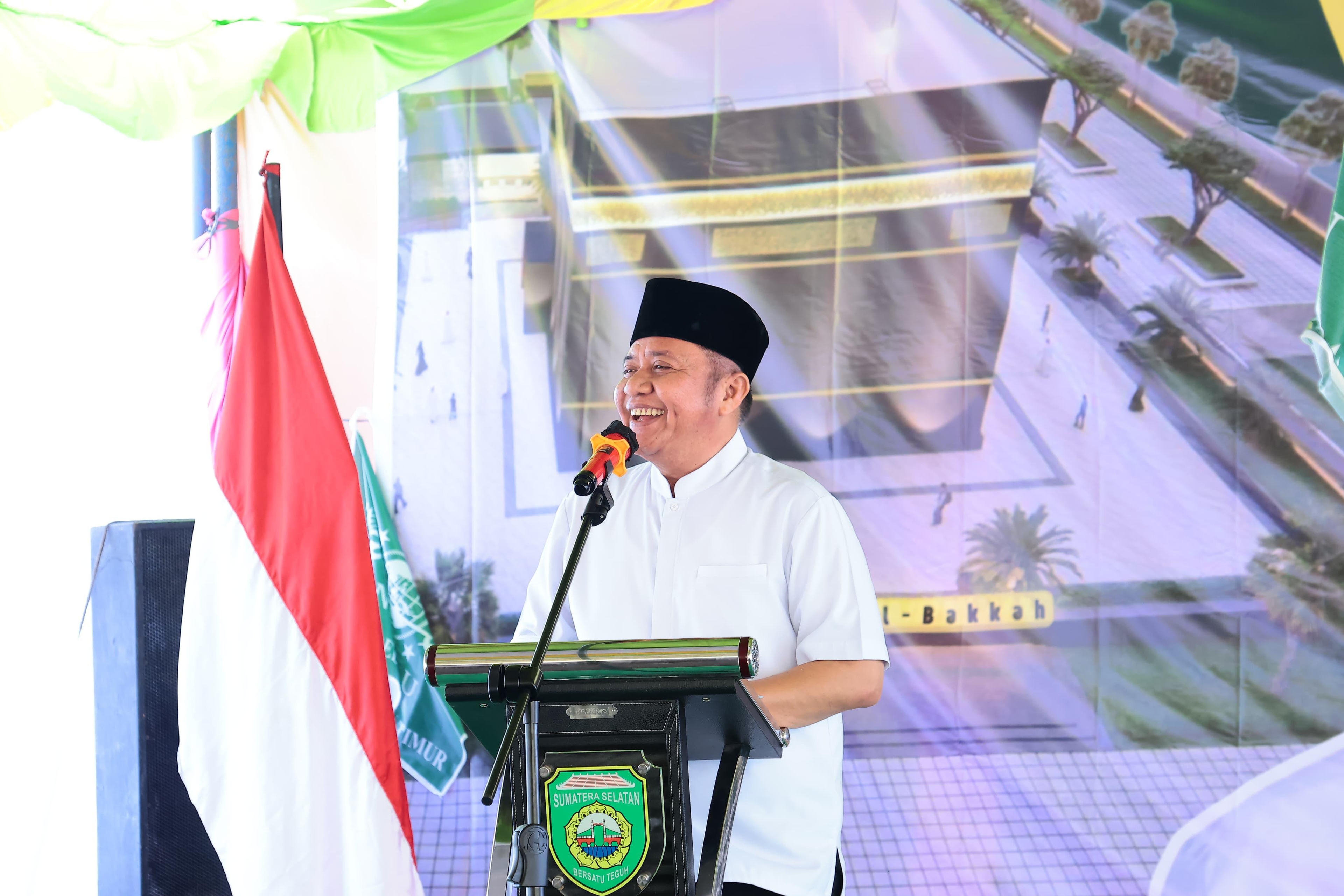 Herman Deru Harapkan Masjid Jami Al-Bakkah Jadi Pusat Syiar Islam di Pedamaran Timur