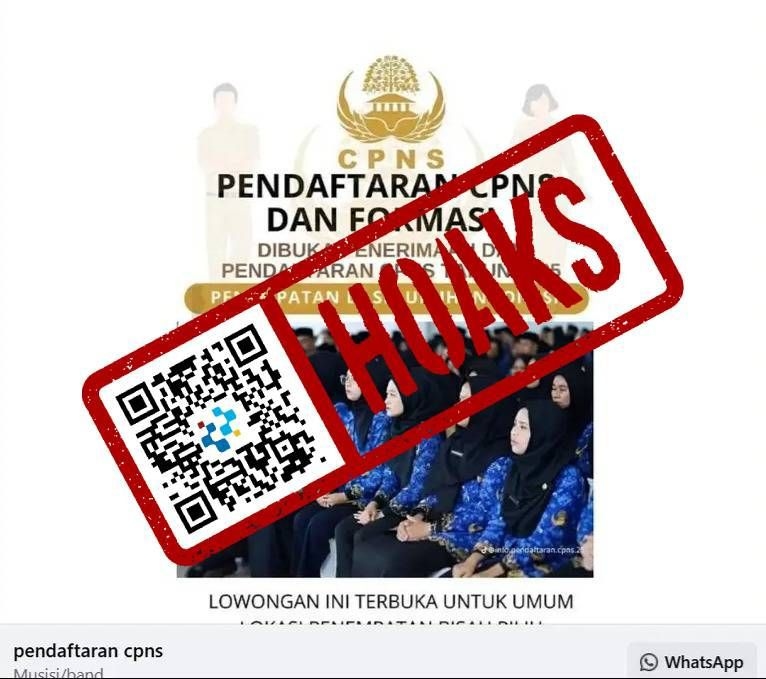 Tautan WhatsApp Pendaftaran CPNS 2025 Beredar, Komdigi Pastikan Hoaks