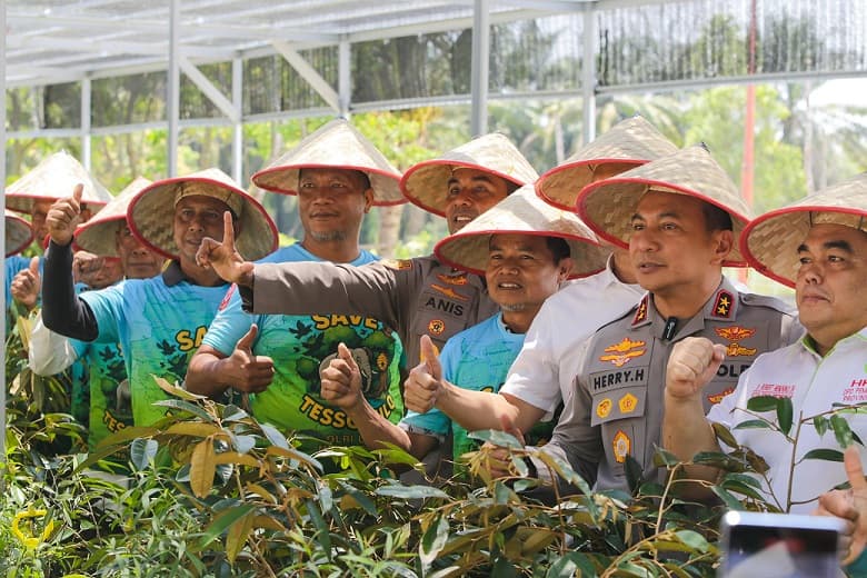 Silaturahmi Kapolda Riau dengan Petani, Momentum Hari Tani Nasional di Tabung Harmoni Hijau