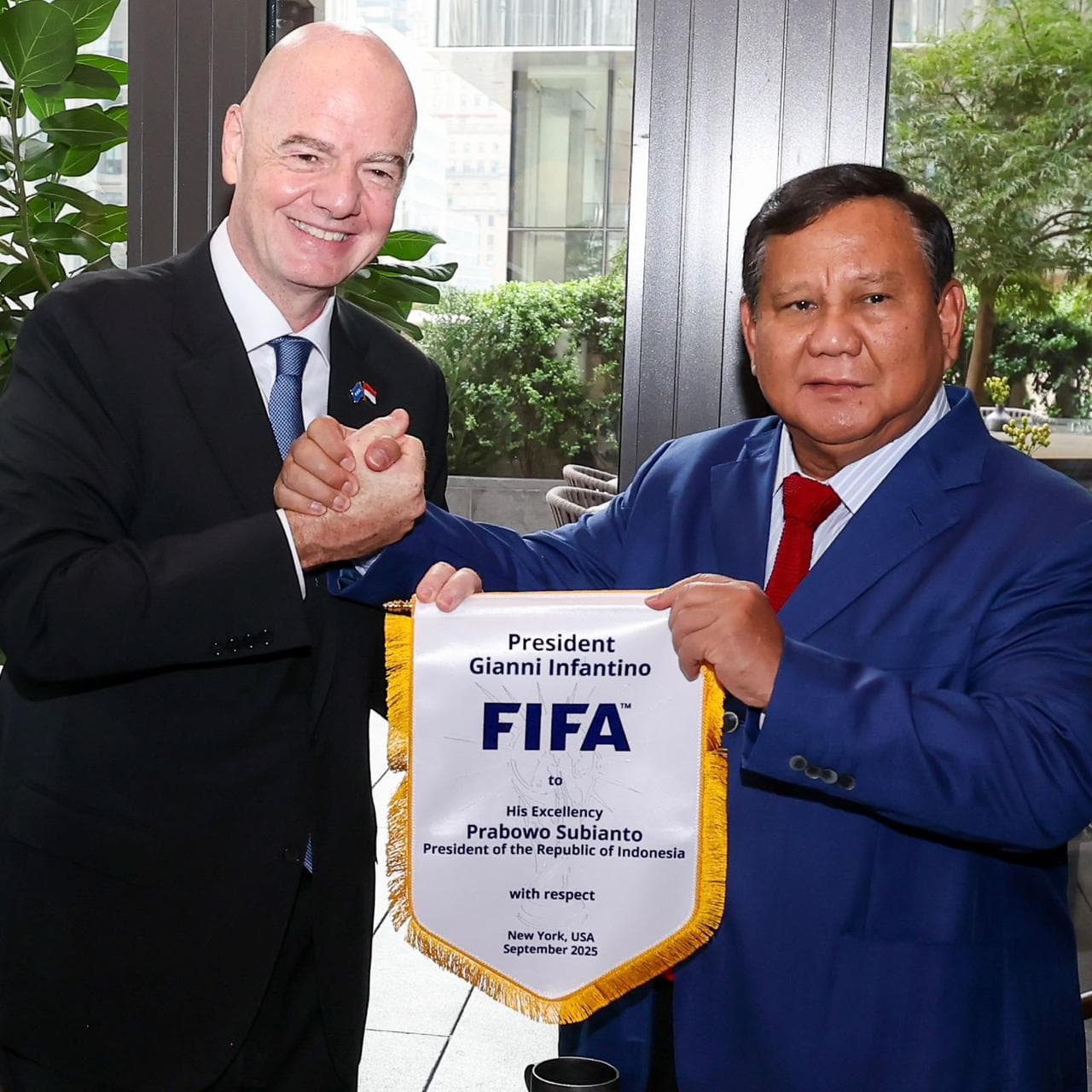 Prabowo Subianto Jumpa Gianni Infantino, Perkuat Komitmen Majukan Sepakbola Indonesia dan ASEAN