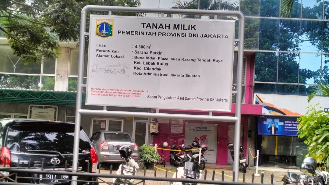Parkir Ilegal di Lahan Pemprov Jakarta di Lebak Bulus Tak Miliki Izin Resmi