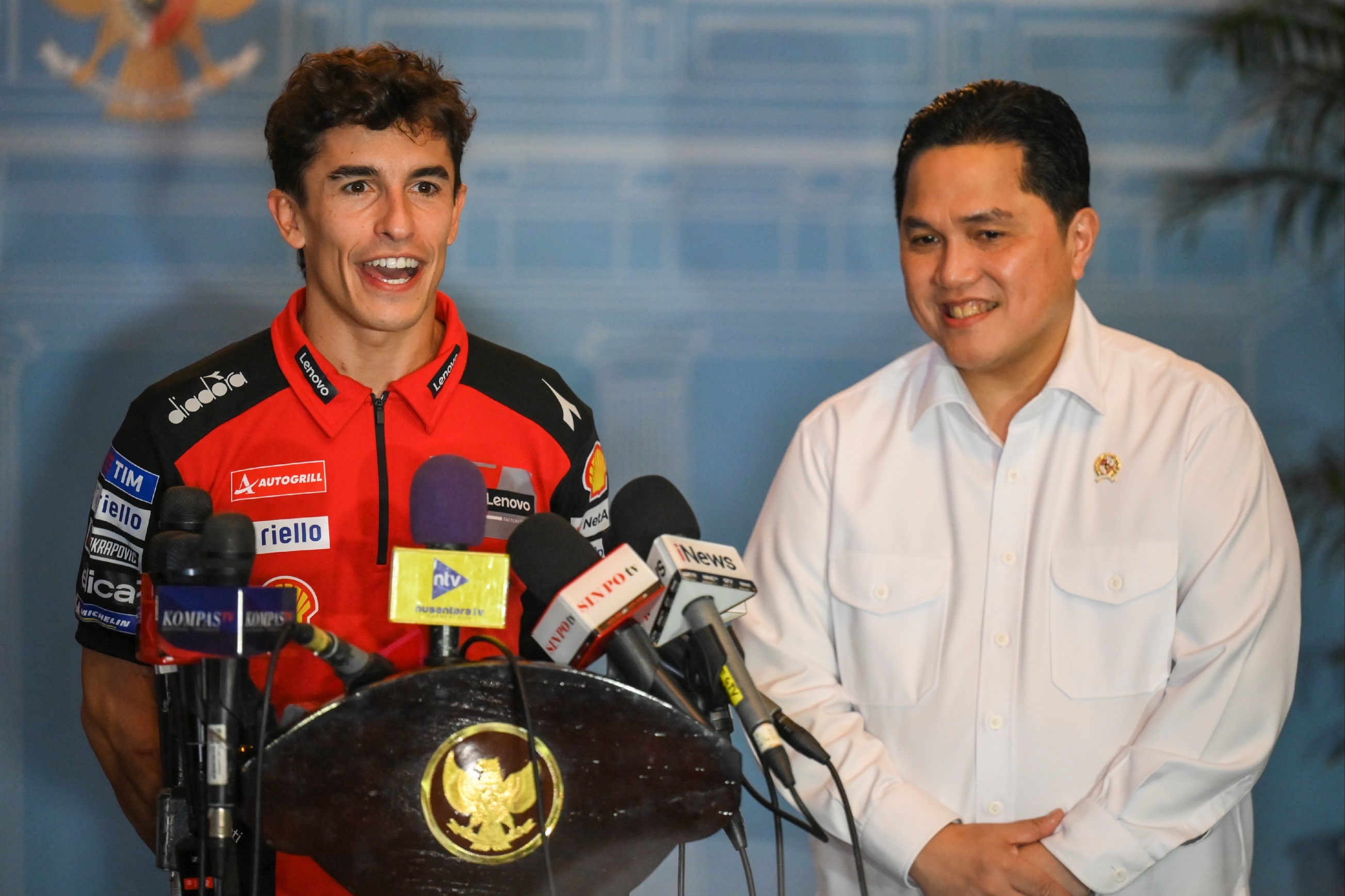 Dari Istana Merdeka ke Sirkuit Mandalika, Marc Marquez Siap Tampil Perdana sebagai Juara Dunia 2025