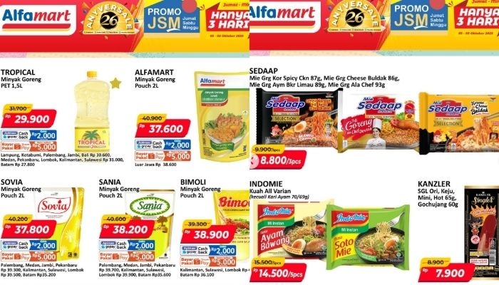 Katalog Promo JSM Alfamart Terbaru 3-5 Oktober 2025, Banjir Diskon Belanja Hemat!