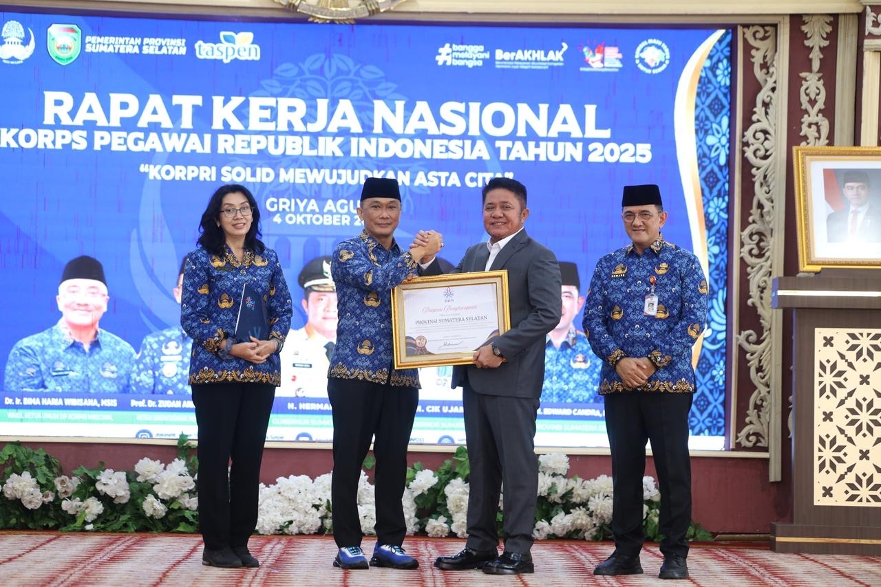 Sumsel Provinsi Pertama Terima Surat Persetujuan Penerapan Manajemen Talenta se-Regional BKN VII