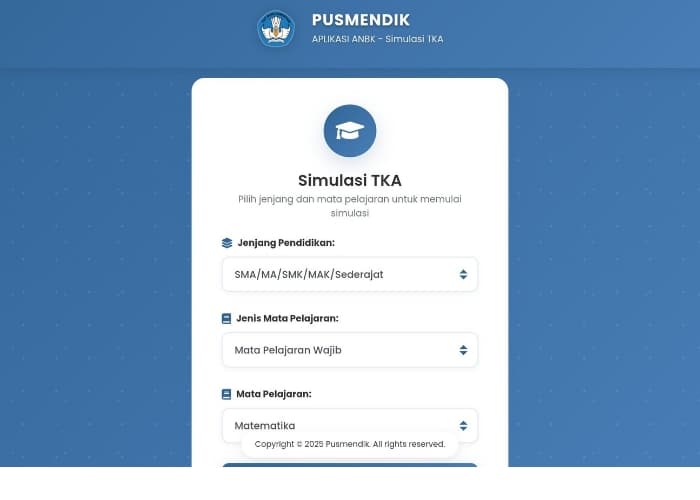 Cara Ikut Simulasi TKA Gratis Hari Ini: Jadwal dan Link Resmi Pusmendik Kemendikdasmen!