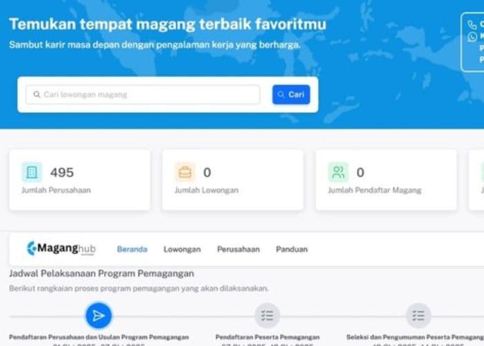 Link dan Cara Daftar Magang Kemnaker 2025 via maganghub.kemnaker.go.id, Dapat Gaji Setara UMP!