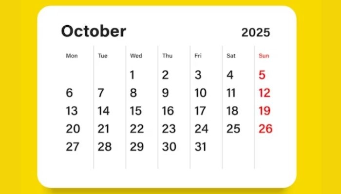 Kalender Oktober 2025: Cek Tanggal Merah dan Hari Penting di Bulan Oktober