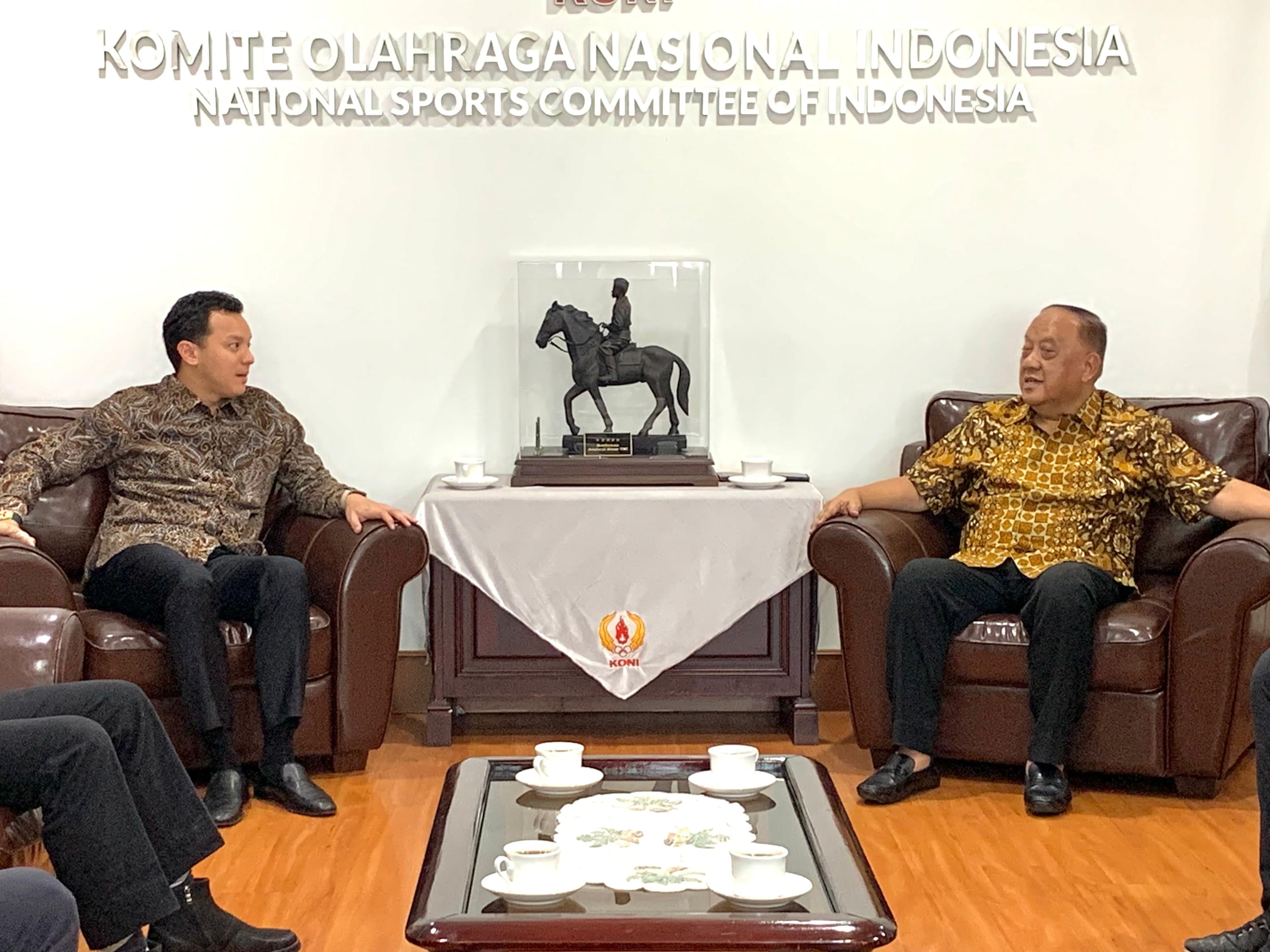 Moreno Soeprapto Audiensi ke KONI Pusat, Bahas Kolaborasi Event Olahraga Bermotor