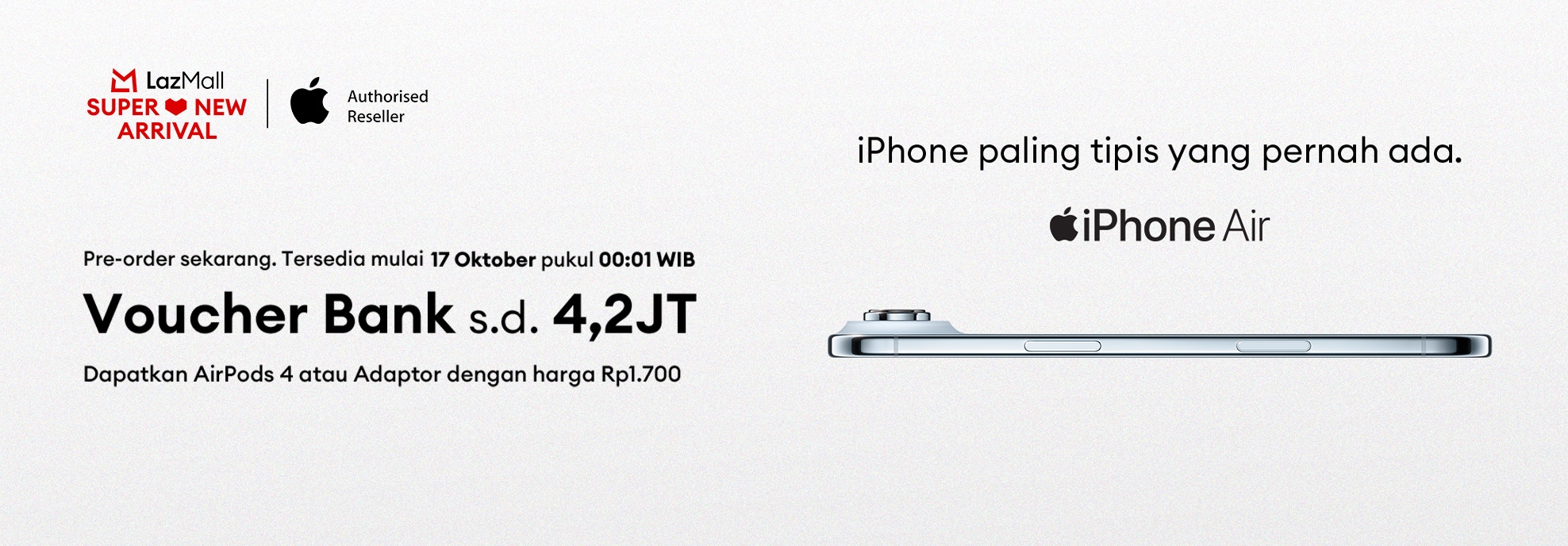 Pre-Order iPhone 17 Anda Sekarang di Lazada, Nikamti Sederet Promo Eksklusif