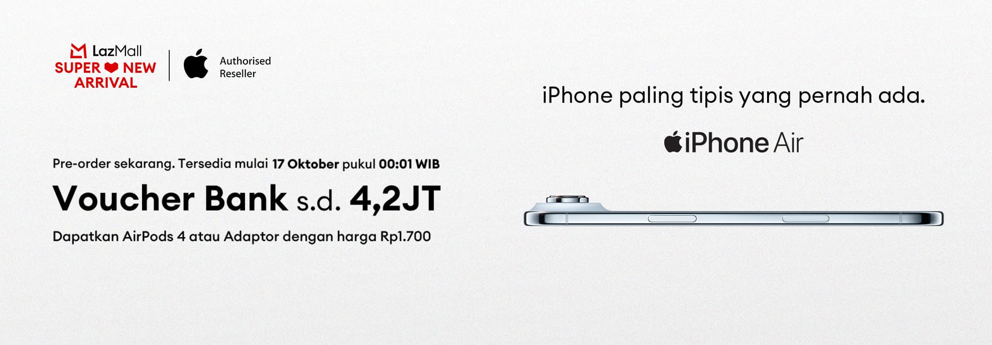 Pre-Order iPhone 17 Anda Sekarang di Lazada, Nikamti Sederet Promo Eksklusif