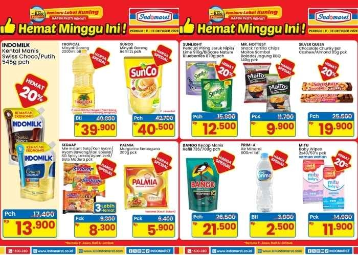 Catat, Promo JSM Indomaret Periode 10-12 Oktober 2025: Banyak Diskon Minyak Goreng dan Deterjen!