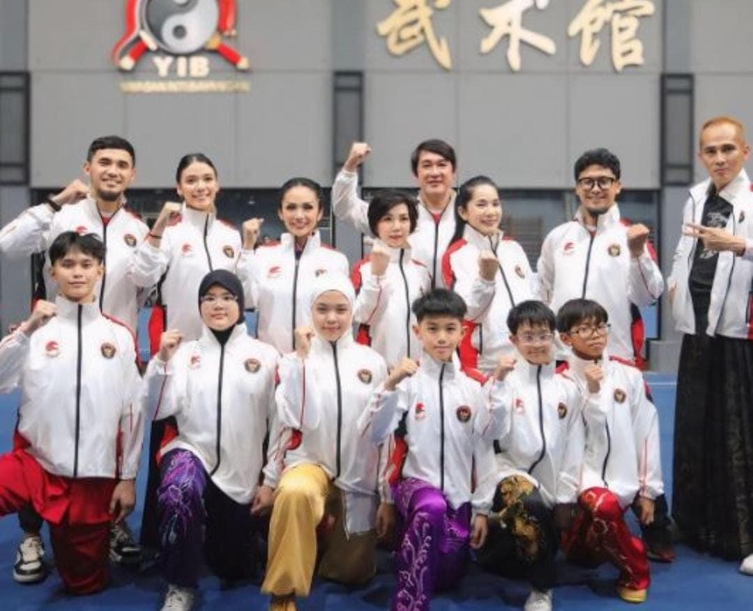 Kris Dayanti Ikut Kejuaraan Wushu Internasional di Emeishan, China: “Doakan Indonesia Juara, Jiayou!”