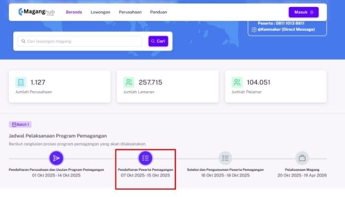 Pendaftaran Magang Nasional 2025 Diperpanjang hingga 15 Oktober! Cek Syarat dan Link Daftarnya di Sini