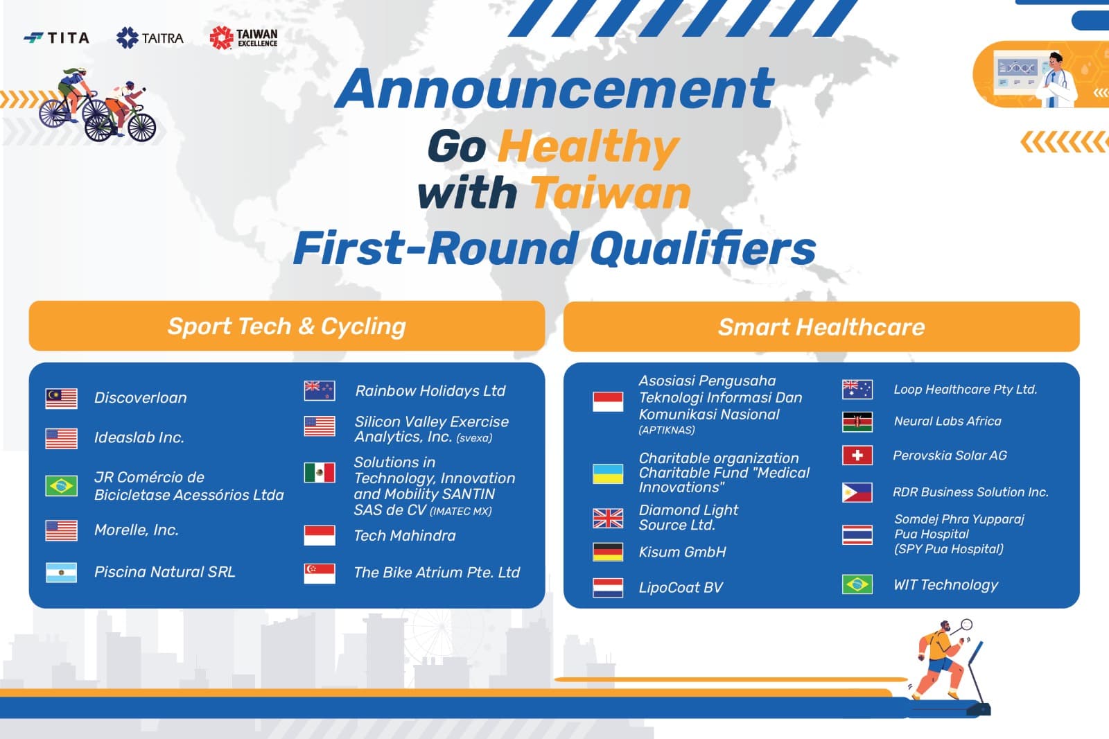 Taiwan Pilih 21 Inovator Global Dorong Inovasi Kesehatan dalam “2025 Go Healthy with Taiwan”