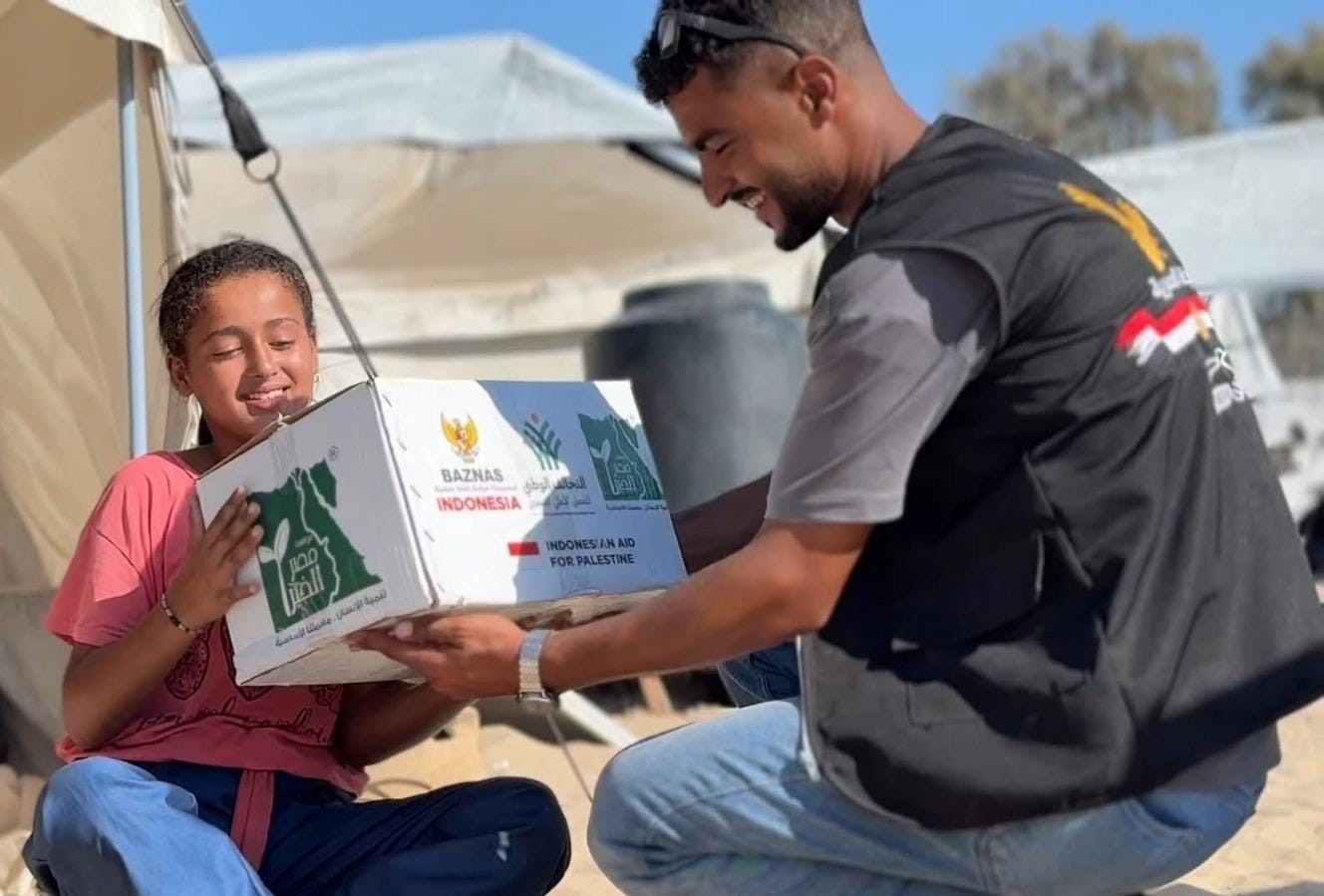 Berkat Gencatan Senjata, Bantuan Kemanusiaan BAZNAS Berhasil Diterima Warga Gaza