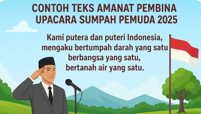 Contoh Teks Amanat Pembina Upacara Sumpah Pemuda 2025 Singkat dan Mudah Dihafal