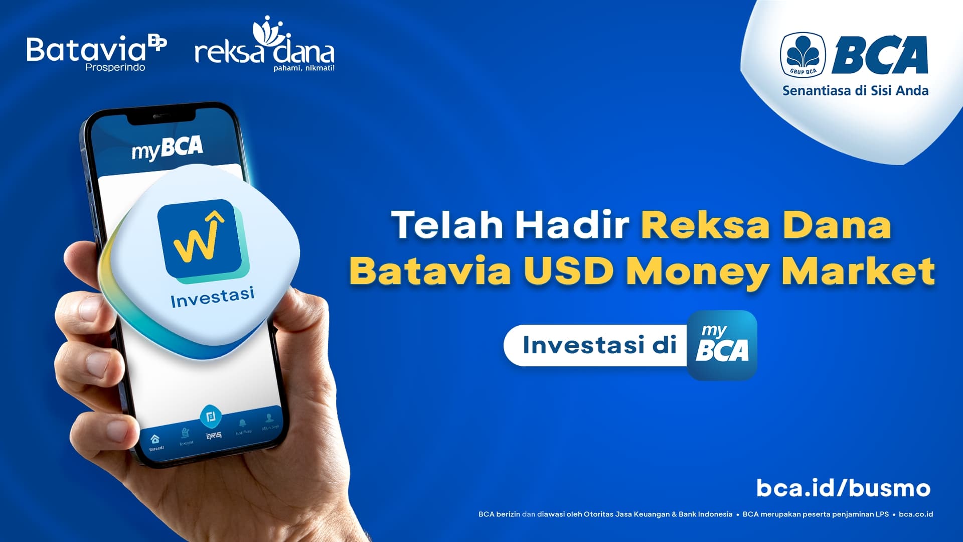 BCA dan Batavia Prosperindo Luncurkan Reksa Dana Batavia USD Money Market