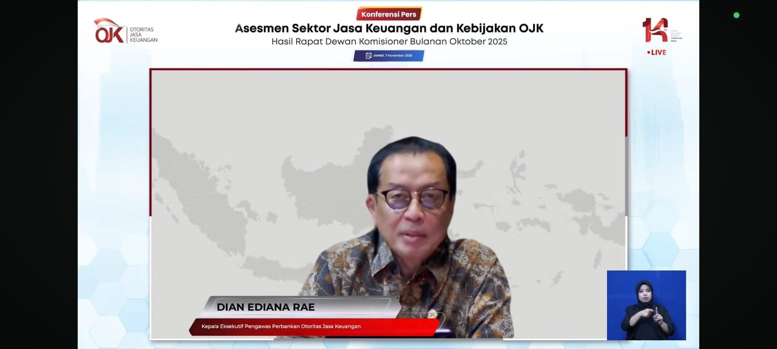 OJK: Kinerja Perbankan Terjaga, Kredit Investasi Melonjak 15,18%