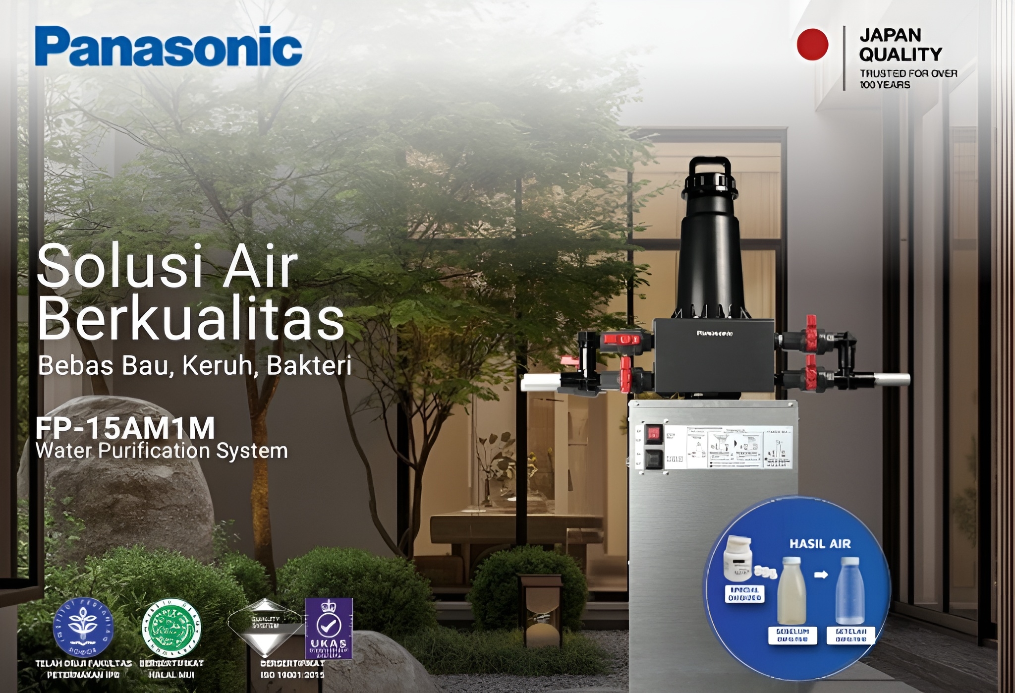 Panasonic Hadirkan Sistem Penyaring Air WPS, Tanpa Listrik dan Ramah Lingkungan