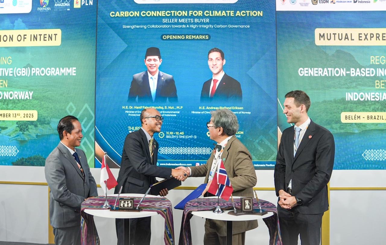 Indonesia Cetak Sejarah, Jual 12 Juta Ton Karbon Berbasis Teknologi ke Norwegia