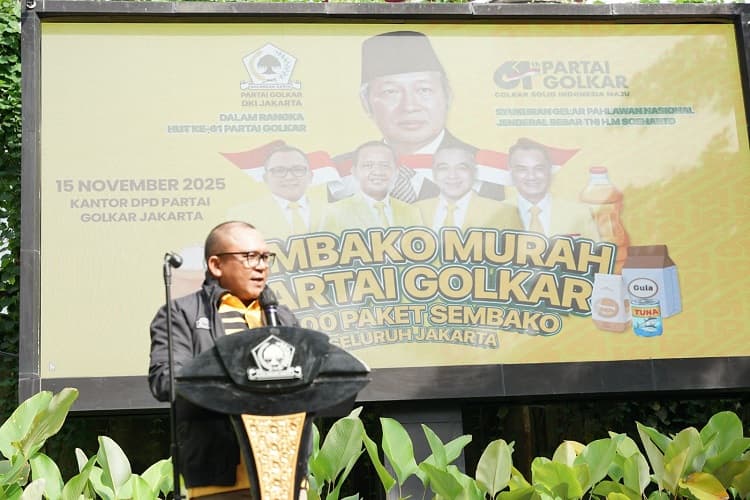 Bagikan 6.100 Paket Sembako Murah, Basri: Bukti Nyata Kepedulian Golkar pada Rakyat