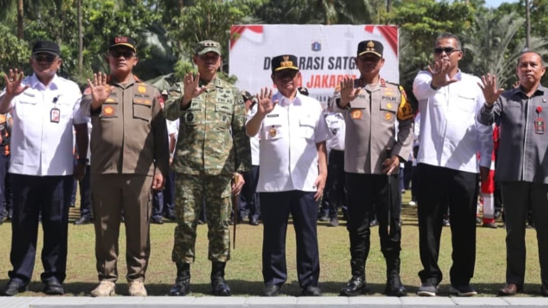 Pramono Resmikan Satgas Jaga Jakarta Atasi Kriminalitas, Tawuran hingga Bencana