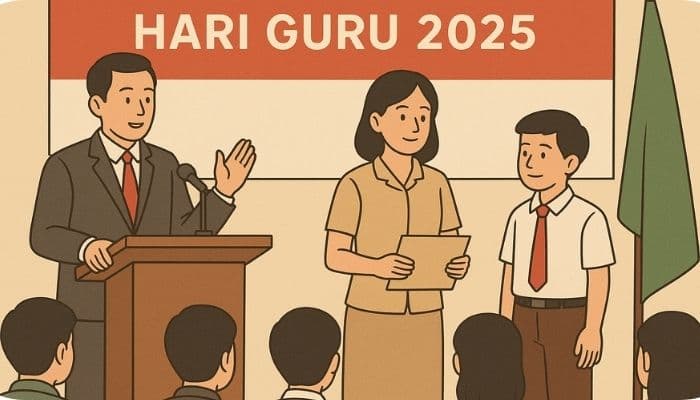 Susunan Upacara Hari Guru Nasional 2025 Resmi dari Kemendikdasmen, Simak agar Tertib dan Khidmat!