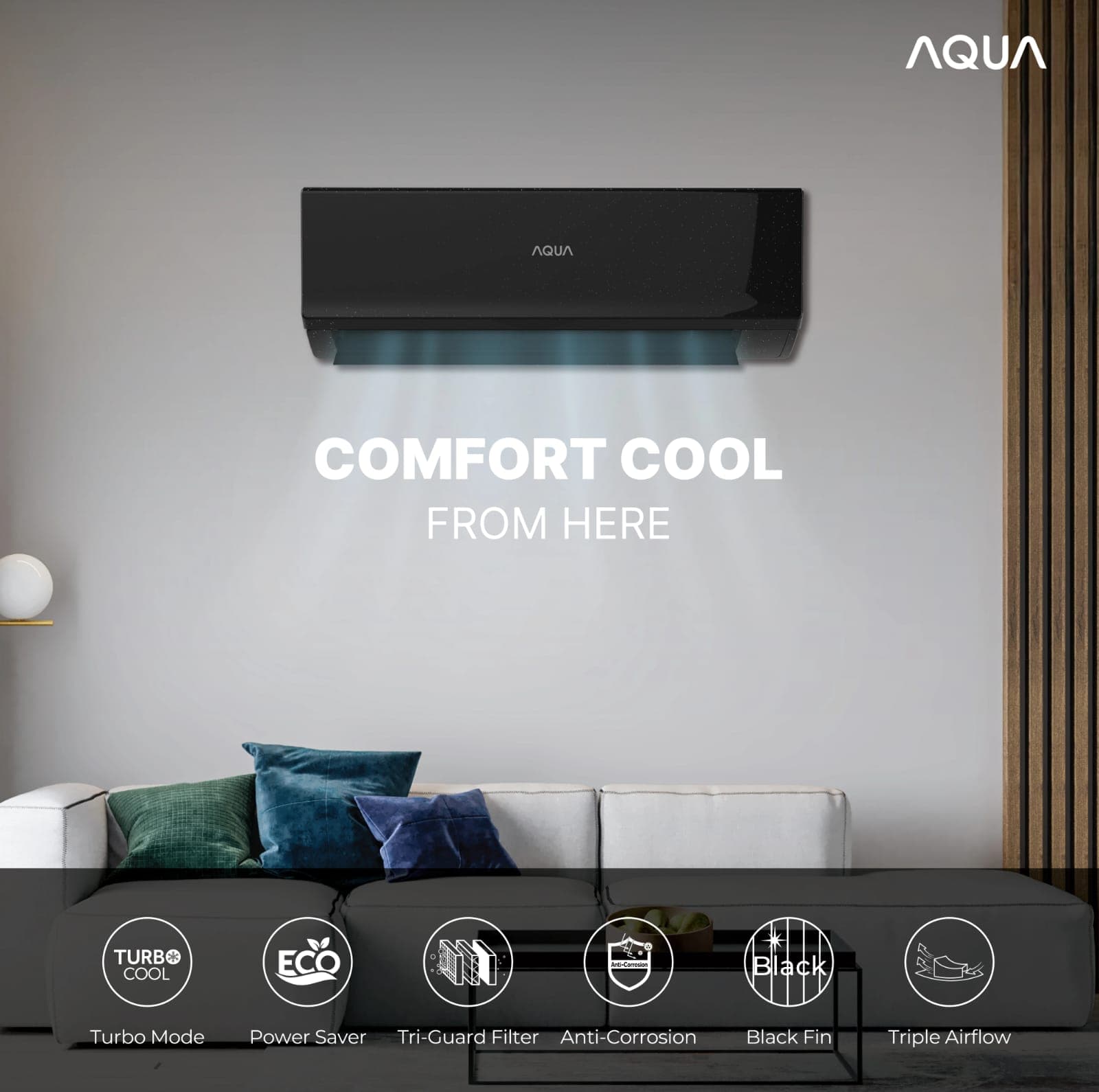 Aqua Elektronik Luncurkan AC AQA-KCRFQBL3: Tangguh, Hemat Energi, dan Higienis