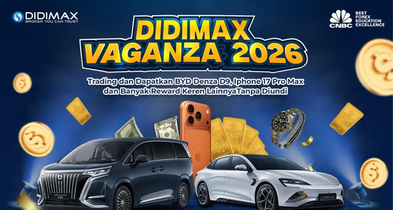 Buruan! Trading Didimax Dapat Hadiah Mobil BYD, Iphone 17 Pro Max, hingga Emas
