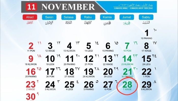 Kalender Jawa 28 November: Benarkah Weton Jumat Wage Punya Aura Kepemimpinan?