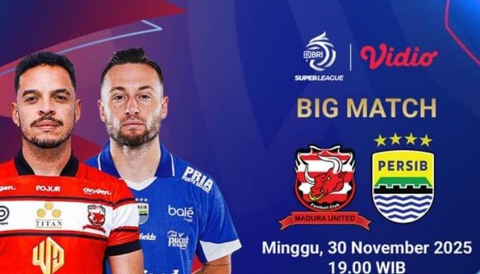Link Live Streaming Persib Bandung vs Madura United Malam Ini, BRI Super League 2025/2026