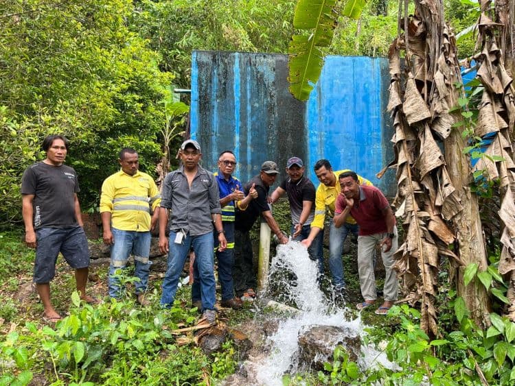 NHM Dukung Target Nasional Akses Air Minum Aman lewat Revitalisasi Sarana Air Bersih di Tabobo