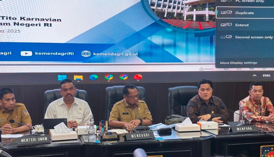 Kemendagri Gandeng Kemenpora dan KemenUMKM Maksimalkan Stadion untuk Genjot PAD